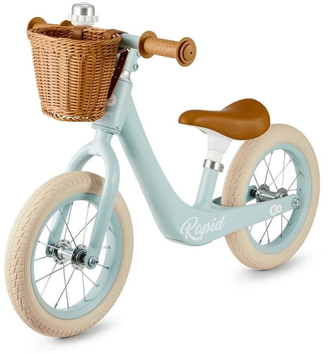 Kinderkraft Rapid 2 - lekki rowerek biegowy z koszykiem | Blue Breeze