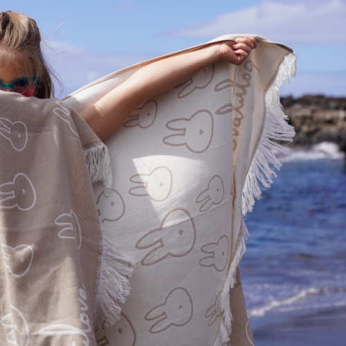 Patulove - bambusowy pled, ręcznik plażowy | Standard Bunny