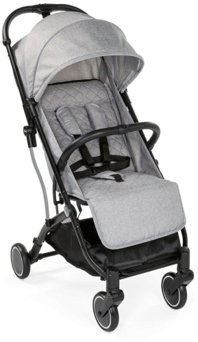 Chicco Trolleyme - lekki wózek spacerowy z funkcją prowadzenia po złożeniu | Light Grey