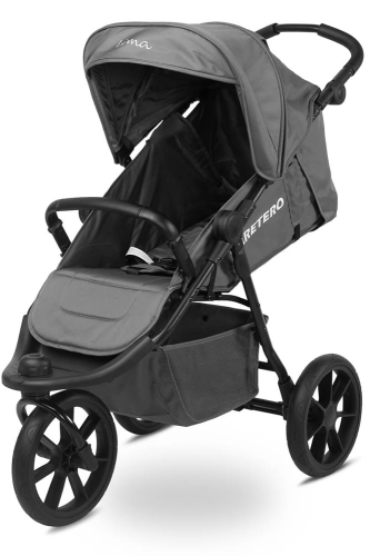 Caretero Lima - spacerowy wózek trójkołowy terenowy | Graphite