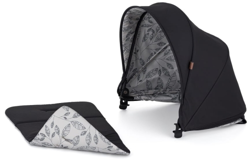 Petite&Mars Budka Royal 2/3 - budka do wózka + dwustronna wkładka | Perfect Black