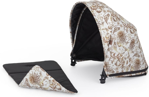 Petite&Mars Budka Royal 2/3 - budka do wózka + dwustronna wkładka | Limited100 Elegant Birds