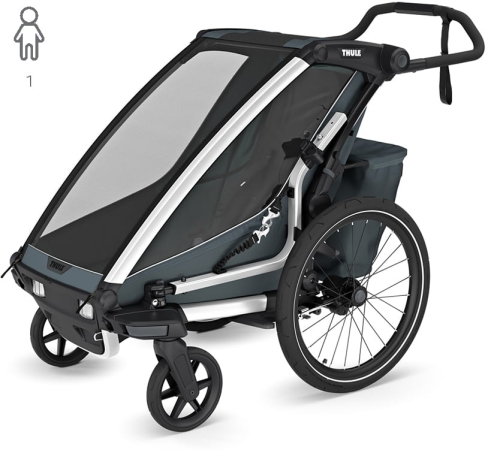 Thule Chariot Cross 2 - pojedyncza przyczepka rowerowa | G3 Dark Slate