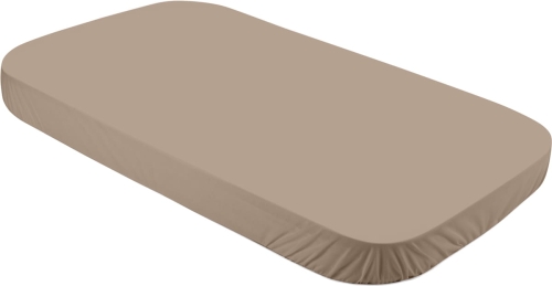 Waldin - bawełniane prześcieradło do łóżeczka W2 7w1 | Duży 73x122 Taupe