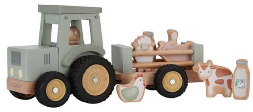 Little Dutch Traktor z przyczepą Little Farm [FSC LD7149]