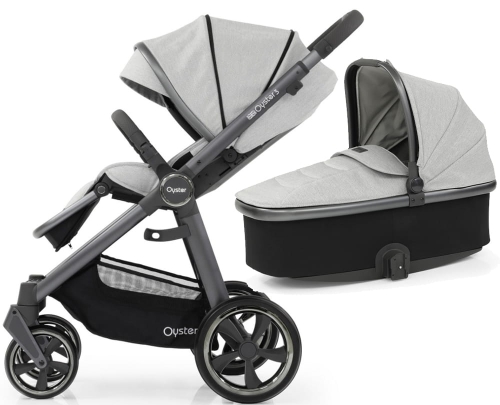 Baby Style Oyster 3 - wózek wielofunkcyjny, zestaw 2w1 z gondolą | Tonic Grey