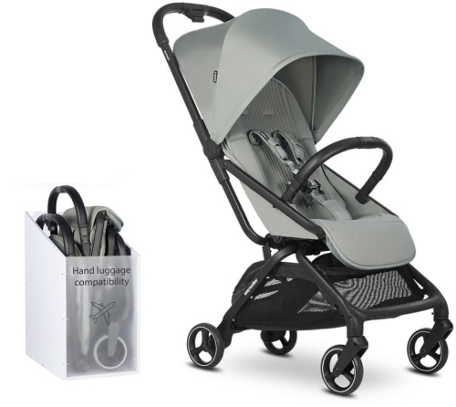 Easywalker Rockey S - lekki, podręczny wózek spacerowy do 22 kg | Fresh Green