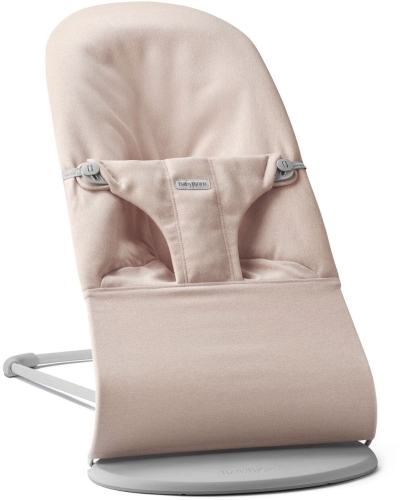 BabyBjorn Bliss - leżaczek dziecięcy | Woven Light Pink Melange