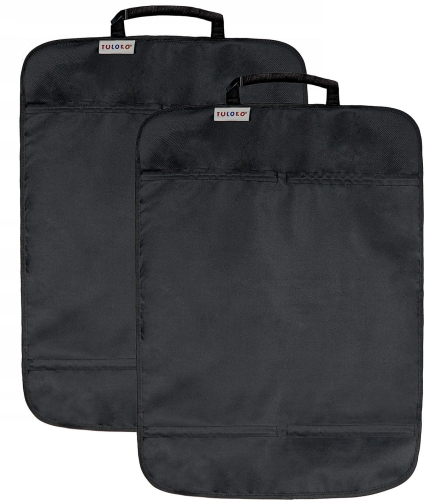 Tuloko Kick Mats - ochraniacz na fotel samochodowy, zestaw 2szt | Black