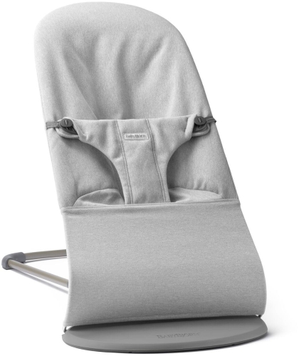 BabyBjorn Bliss - leżaczek dziecięcy | Woven Light Grey Melange