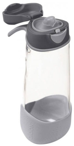 b.box - tritanowa butelka sportowa dla dzieci, z ustnikiem 600 ml | Graphite