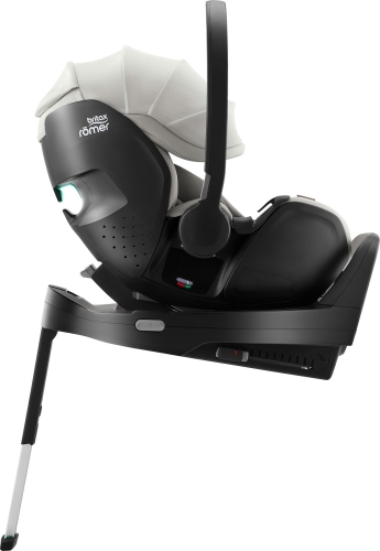 Britax Romer Baby-Safe PRO - fotelik samochodowy i-Size 40-85 cm ~0-13 kg, zestaw z bazą | Lux Linen Grey