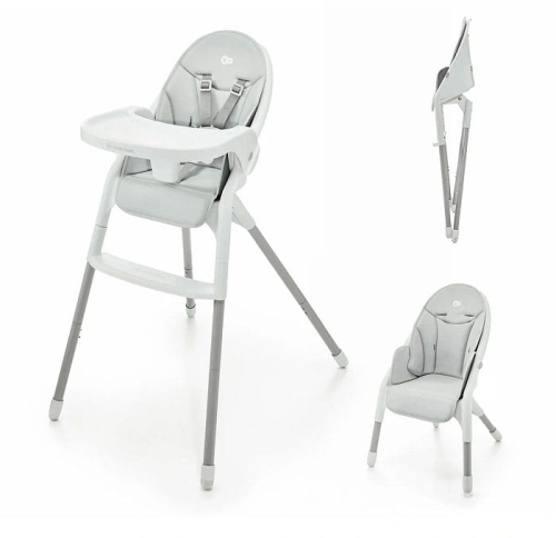 Kinderkraft Dinnly - składane krzesełko do karmienia 2w1 | Grey
