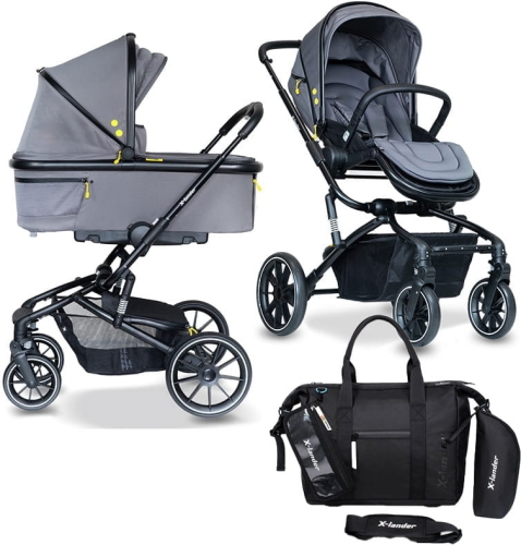 X-Lander Cruiser - wielofunkcyjny wózek dziecięcy 2w1, z opcją 3w1 | Grey