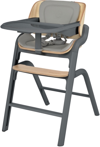 Espiro Pure - krzesełko do karmienia z regulowanym podnóżkiem | 07 Graphite