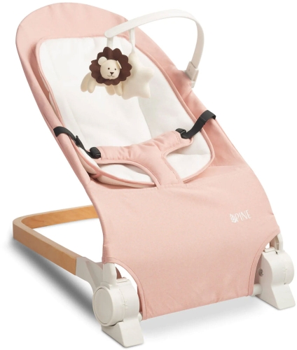 Caretero Pine - leżaczek niemowlęcy do 12 kg | Pink