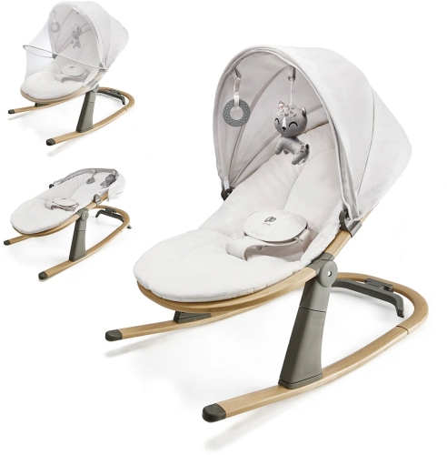 Kinderkraft Elsu - bujaczek, leżaczek 2w1 | Grey