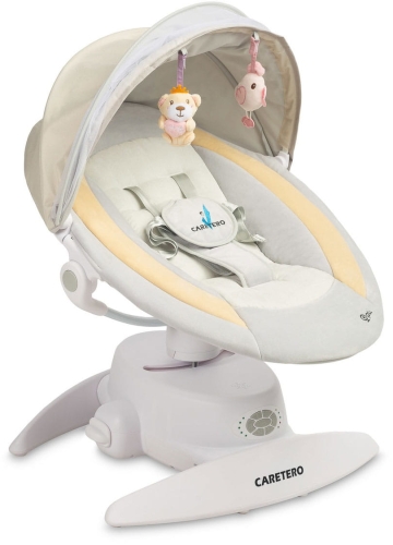 Caretero Opti - wielofunkcyjny obrotowy leżaczek | Beige