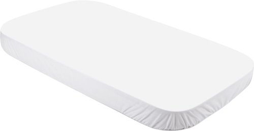 Waldin - bawełniane prześcieradło do łóżeczka W2 7w1 | Duży 73x122 White