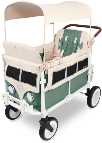 Wonderfold - wielofunkcyjny wózek wagonowy do przewożenia dzieci | VW4 Volkswagen Sage Green