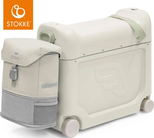 Stokke JetKids - zestaw podróżny BedBox + Crew Backpack | Sea Green