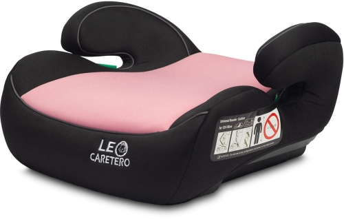 Caretero Leo i-Size - podstawka, podwyższenie na fotel, booster z normą i-Size | Pink