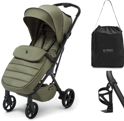 Future Design X-Ray Pro - wózek spacerowy lekki i bezpieczny | Misty Olive