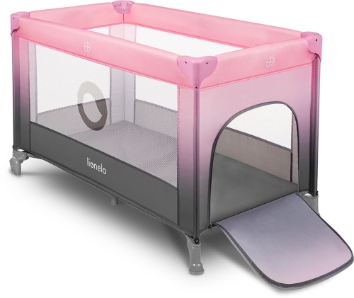 Lionelo Stefi - łóżeczko turystyczne | Pink Ombre