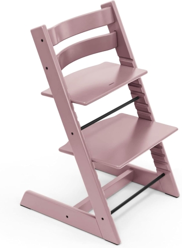 Stokke Tripp Trapp - krzesełko do karmienia z litego drewna dla dzieci i dorosłych | Heather Mauve