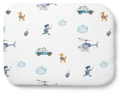 Waldin - poduszka bambusowa z wypełnieniem | Policja Biała 40x30 cm