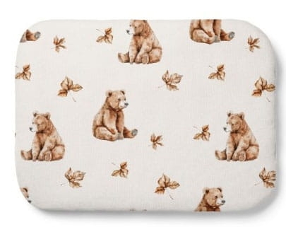 Waldin - poduszka bambusowa z wypełnieniem | Niedźwiadki Jasny Beż 40x30 cm