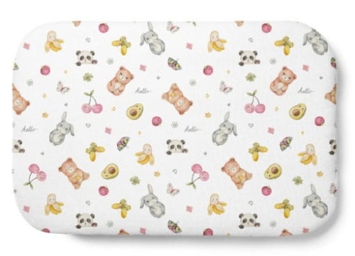 Waldin - poduszka bambusowa z wypełnieniem | Candy Cute Biała 60x40 cm 