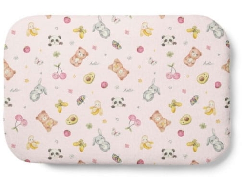 Waldin - poduszka bambusowa z wypełnieniem | Candy Cute Róż 60x40 cm 