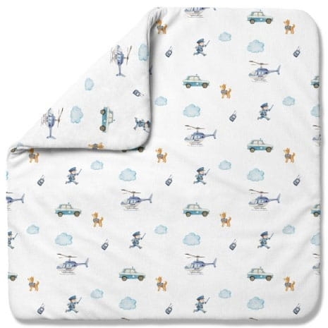 Waldin - kołdra bambusowa 2w1 | XS Policja Biała 75x75 cm