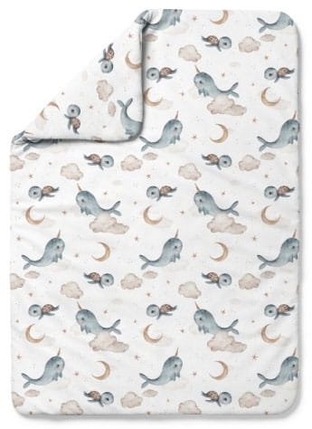 Waldin - kołdra bambusowa | S Wieloryb Biały 100x75 cm
