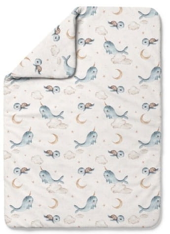 Waldin - kołdra bambusowa | S Wieloryb Chłodny Beż 100x75 cm