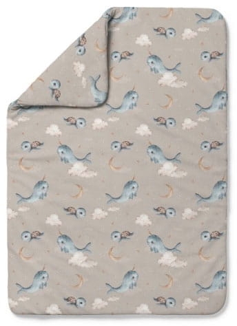 Waldin - kołdra bambusowa | S Wieloryb Ciemny Beż 100x75 cm