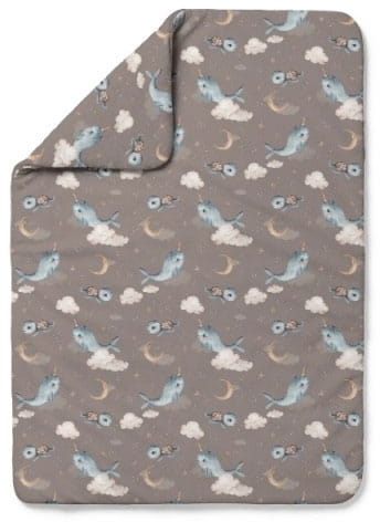 Waldin - kołdra bambusowa | S Wieloryb Brąz 100x75 cm