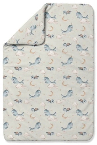 Waldin - kołdra bambusowa | S Wieloryb Oliwkowy 100x75 cm