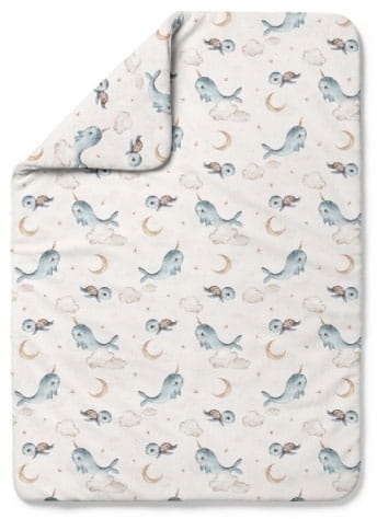 Waldin - kołdra bambusowa | M Wieloryb Beżowy 120x90 cm