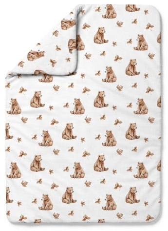 Waldin - kołdra bambusowa | M Niedźwiadki Biała 120x90 cm