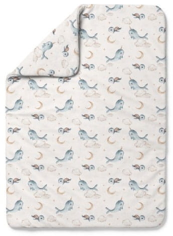 Waldin - kołdra bambusowa | L Wieloryb Chłodny Beż 135x100 cm 