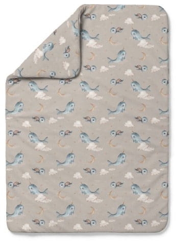 Waldin - kołdra bambusowa | L Wieloryb Ciemny Beż 135x100 cm
