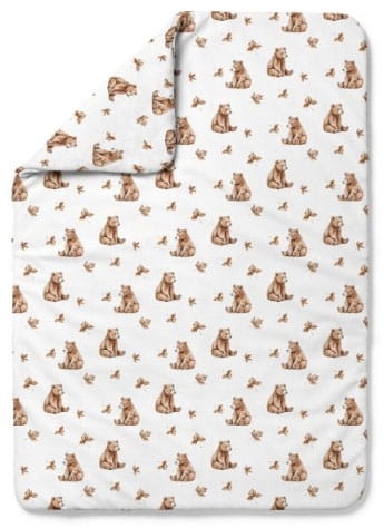 Waldin - kołdra bambusowa | L Niedźwiadki Biała 135x100 cm