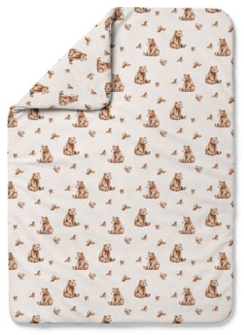 Waldin - kołdra bambusowa | L Niedźwiadki Jasny Beż 135x100 cm