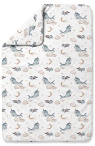 Waldin - kołdra bambusowa | XL Wieloryb Biały 150x100