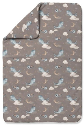 Waldin - kołdra bambusowa | XL Wieloryb Brązowy 150x100 