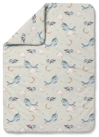 Waldin - kołdra bambusowa | XL Wieloryb Oliwkowy 150x100