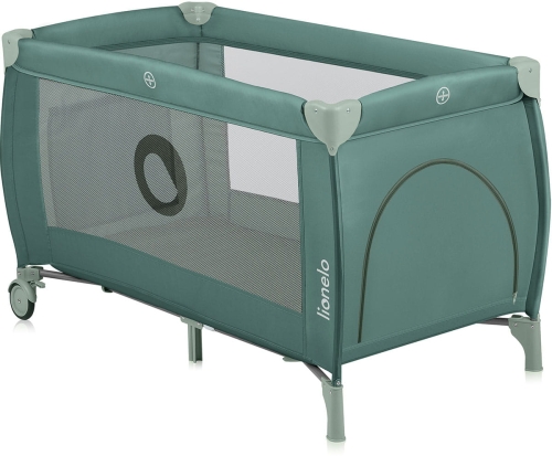 Lionelo Stefi PLUS - łóżeczko turystyczne z materacem | Green Olive