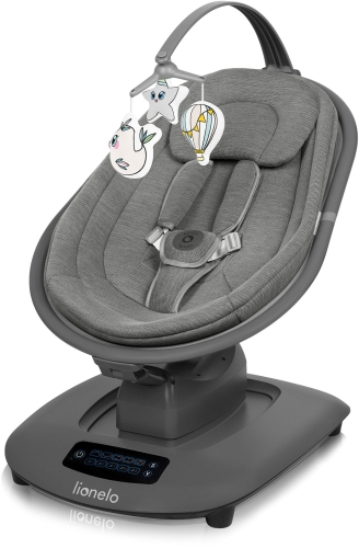 Lionelo Blossom - elektryczny bujaczek dziecięcy | Grey Concrete